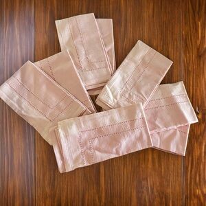 Pier One Blush Pink Decorative Napkins - Set of 8